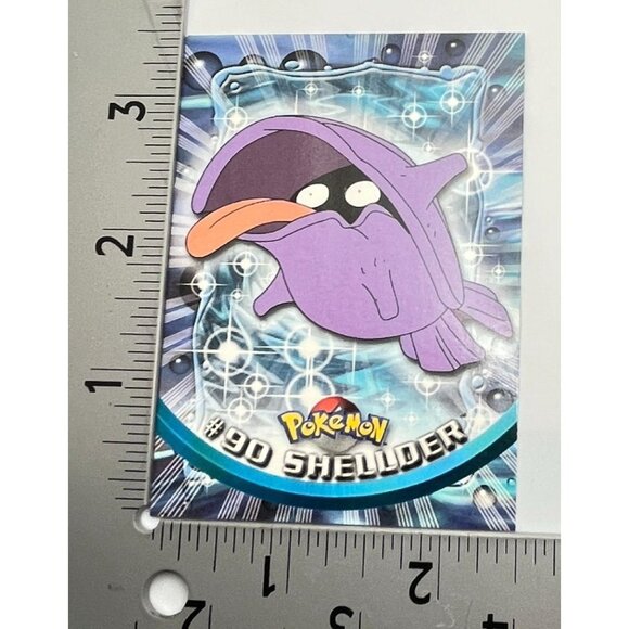 Shellder Pokemon Card Topps #90 TV Animation Edition Series Blue Logo - Picture 3 of 5